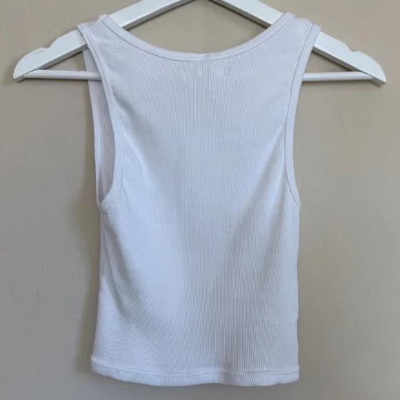 Happy Dad X Full Send Tank White Cotton USA Crop Women’s Large - Picture 5 of 5